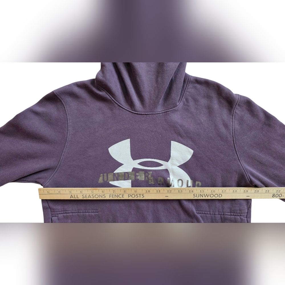 Under Armour Medium Purple Funnel Neck Pullover Hoodie - Picture 6 of 9